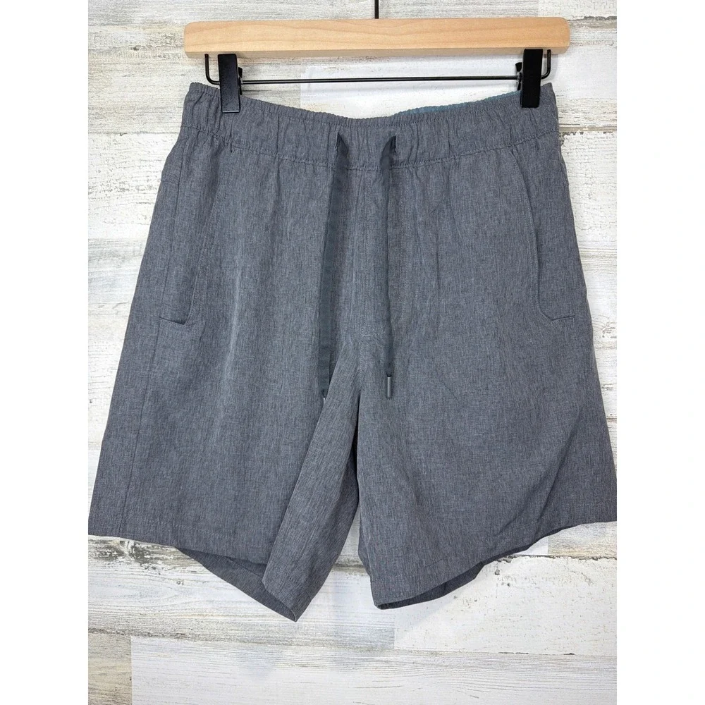 Eddie Bauer Performance Shorts Men Small Gray Elastic Waist Gorpcore EUC